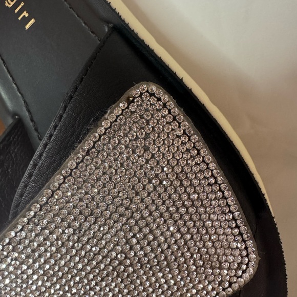 MADDEN GIRL Rhinestone Black Slide Sandals 8.5 - Picture 6 of 6